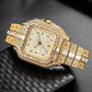 Cartier Arabic Dial Full Stone (UNISEX) Watch - (9229-W12)